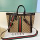 Khaki Casual Street Letter Patchwork Zipper Bags