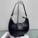Black Casual Simplicity Letter Zipper Bags