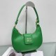 Green Casual Simplicity Letter Zipper Bags