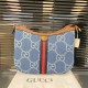 Blue Casual Letter Zipper Bags