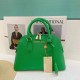 Green Casual Simplicity Letter Zipper Bags