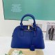 Blue Casual Simplicity Letter Zipper Bags