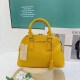 Yellow Casual Simplicity Letter Zipper Bags