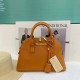 Brown Casual Simplicity Letter Zipper Bags