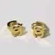 Gold Simplicity Letter Patchwork Earrings