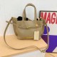 Khaki Simplicity Letter Patchwork Zipper Bags