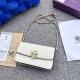 White Casual Simplicity Letter Chains Bags