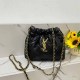 Black Casual Simplicity Letter Chains Bags