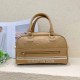 Khaki Simplicity Letter Zipper Bags