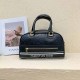 Black Simplicity Letter Zipper Bags