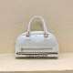 White Simplicity Letter Zipper Bags