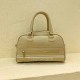 Light Khaki Simplicity Letter Zipper Bags