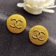 Gold Simplicity Letter Patchwork Earrings