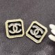 Black Simplicity Letter Patchwork Earrings