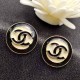 Black Simplicity Letter Patchwork Earrings