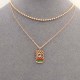 Rose Gold Simplicity Letter Chains Necklaces