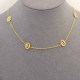 Gold Letter Chains Necklaces