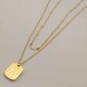 Gold Simplicity Letter Chains Necklaces