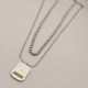 Silver Simplicity Letter Chains Necklaces