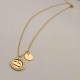 Gold Simplicity Letter Chains Necklaces