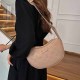 Khaki Street Simplicity Letter Patchwork Zipper Bags
