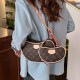 Brown Street Simplicity Letter Patchwork Zipper Bags