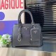 Black Elegant Simplicity Letter Patchwork Bags