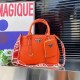 Orange Elegant Simplicity Letter Patchwork Bags