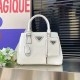 White Elegant Simplicity Letter Patchwork Bags