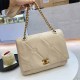 Cream White Simplicity Letter Chains Bags