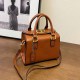 Brown Simplicity Letter Patchwork Bags