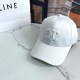 White Street Geometric Embroidered Hat