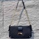 Black Street Vintage Letter Patchwork Zipper Bags