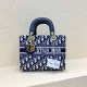 Navy Blue Vintage Elegant Letter Patchwork Bags