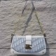 Grey Street Vintage Letter Patchwork Zipper Bags