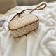 Beige Street Simplicity Letter Patchwork Zipper Bags