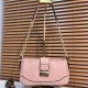 Pink Simplicity Letter Solid Zipper Bags