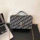 Black Gray Simplicity Letter Patchwork Bags
