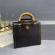 Black Elegant Simplicity Letter Solid Patchwork Bags