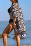 Blue Sportswear Print Patchwork 3 Piece Sets(With Paddings)