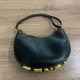 Black Casual Daily Letter Zipper Bags