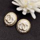 White Simplicity Letter Patchwork Earrings
