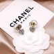 White Gold Elegant Simplicity Letter Patchwork Rhinestone Earrings