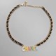 Multi-color Street Letter Patchwork Necklaces