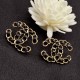 Black Simplicity Letter Patchwork Earrings
