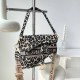Leopard Print Street Letter Patchwork Bags