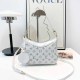 White Vintage Elegant Letter Patchwork Bags