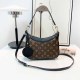 Black Vintage Elegant Letter Patchwork Bags