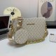 Beige Street Letter Chains Zipper Bags