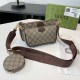 Khaki Street Letter Zipper Bags
